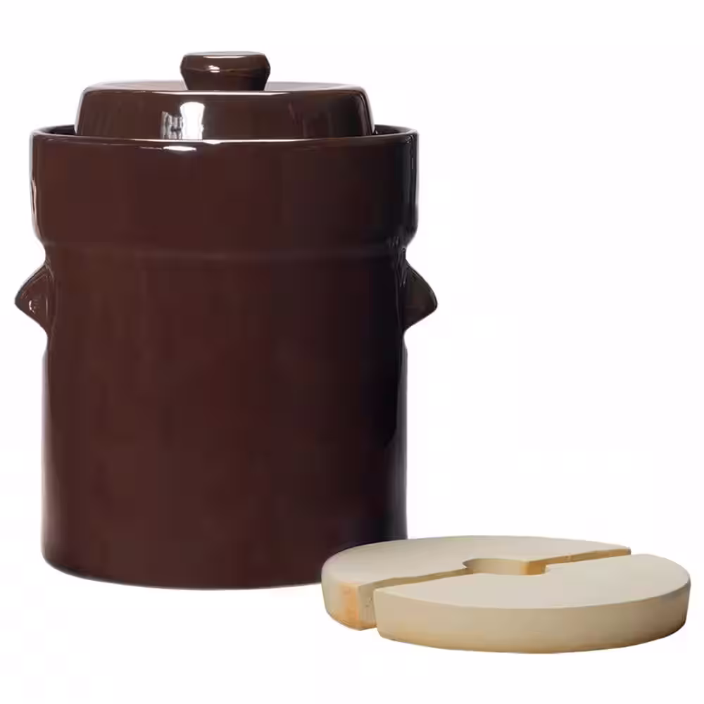 ROOTS & HARVEST 10 L Traditional Style Water Seal Crock Set