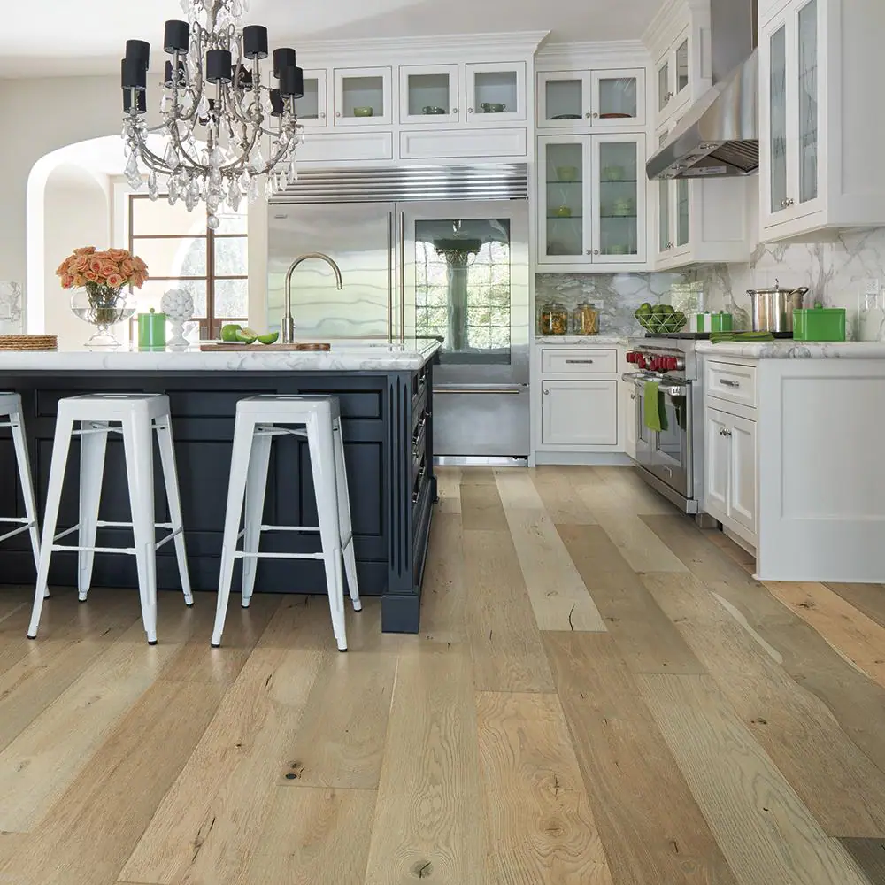 Malibu Wide Plank Surfside French Oak 1/2 in. T x 7.5 in. W Water Resistant Wirebrushed Engineered Hardwood Flooring (23.4 sq. ft./case)