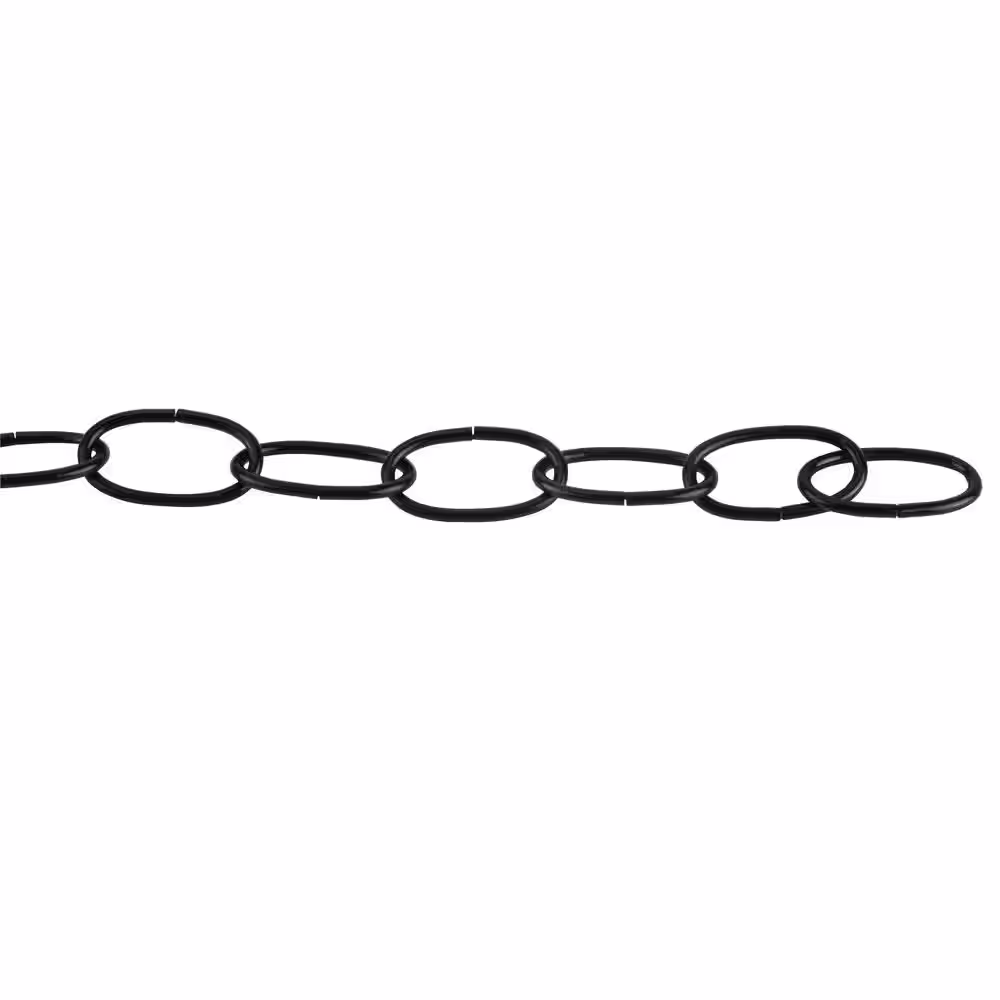 Everbilt #2/0 x 50 ft. Decorator Black Steel Chain