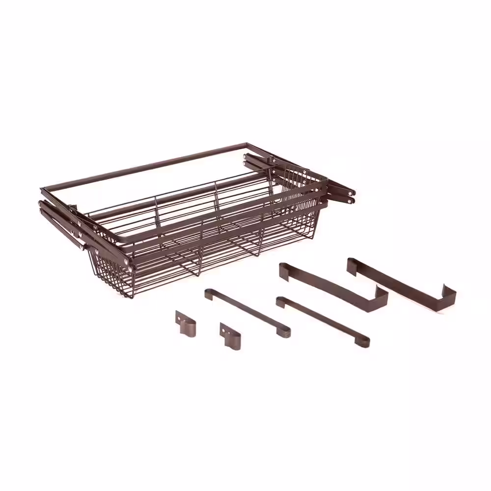 Organizeme Over the Door Bronze Steel Pull Out Organizer