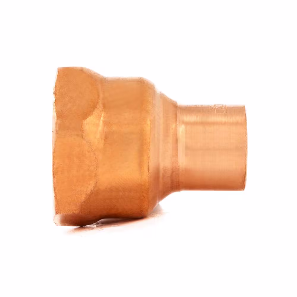 Everbilt 1/2 in. x 3/4 in. Copper Pressure Cup x FPT Female Adapter Fitting