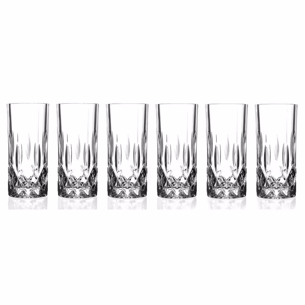 Lorren Home Trends 12 oz. RCR Opera Crystal HighBall (Set of 6)