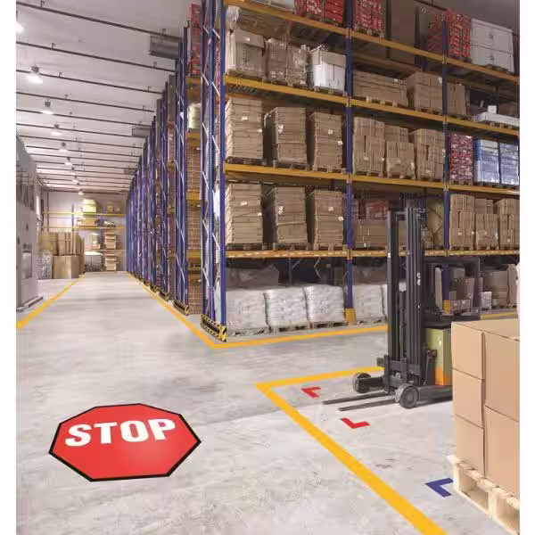Mighty Line 24 in. Floor Stop Sign