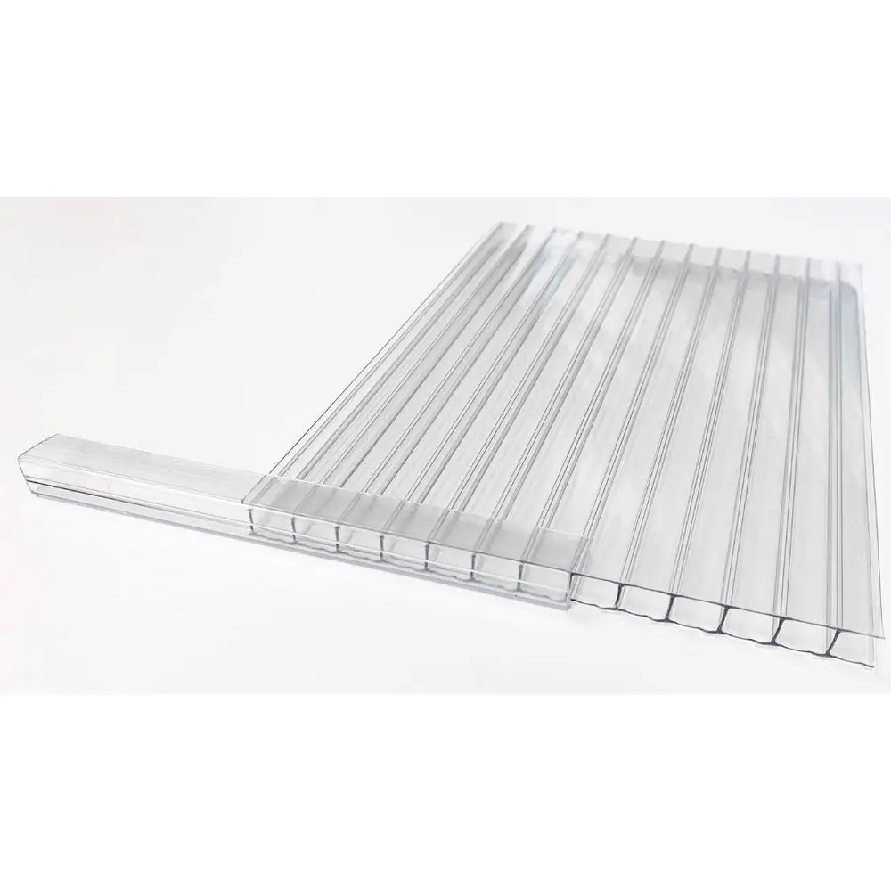None Thermoclear 5/8 in. x 96 in. x 5/8 in. (16mm) Polycarbonate Multi-Wall U-Channel
