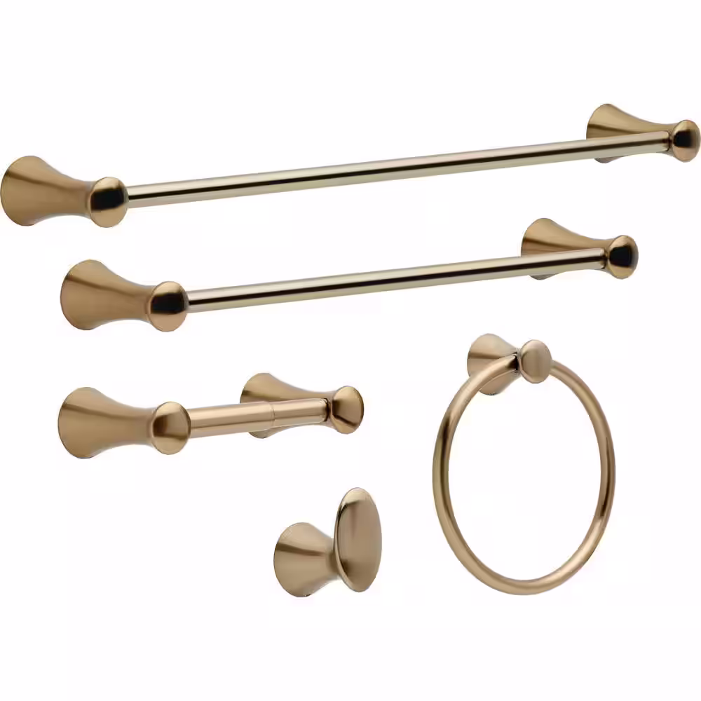 Delta Lahara Single Towel Hook in Champagne Bronze