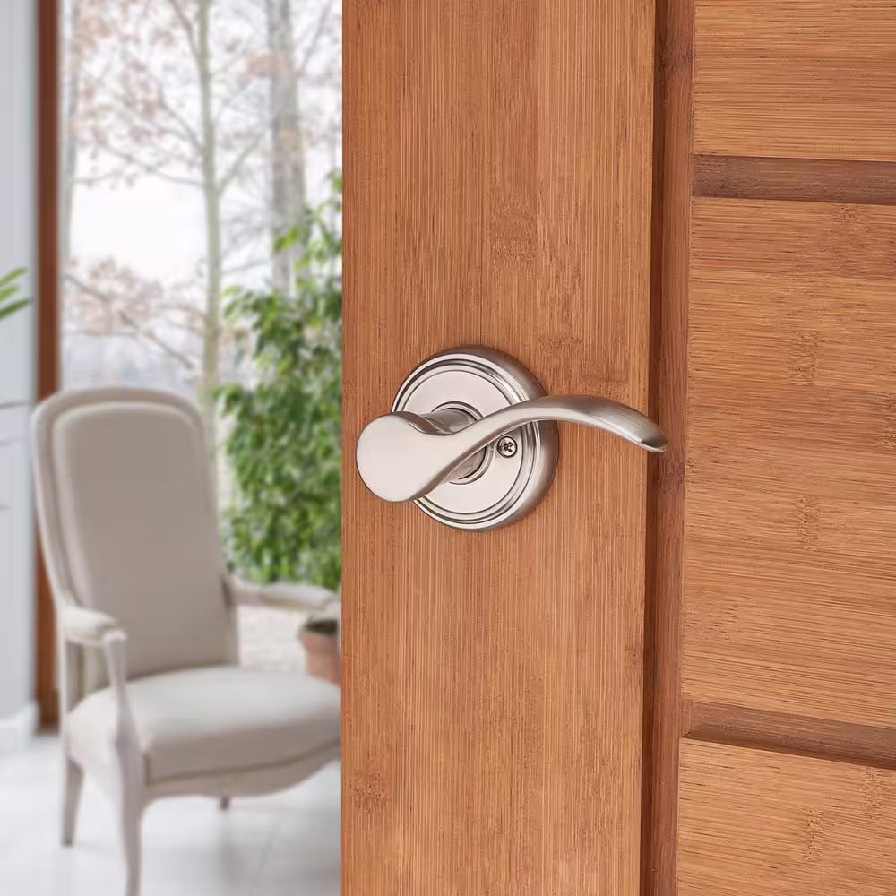 Baldwin Prestige Tobin Satin Nickel Right-Handed Dummy Door Lever