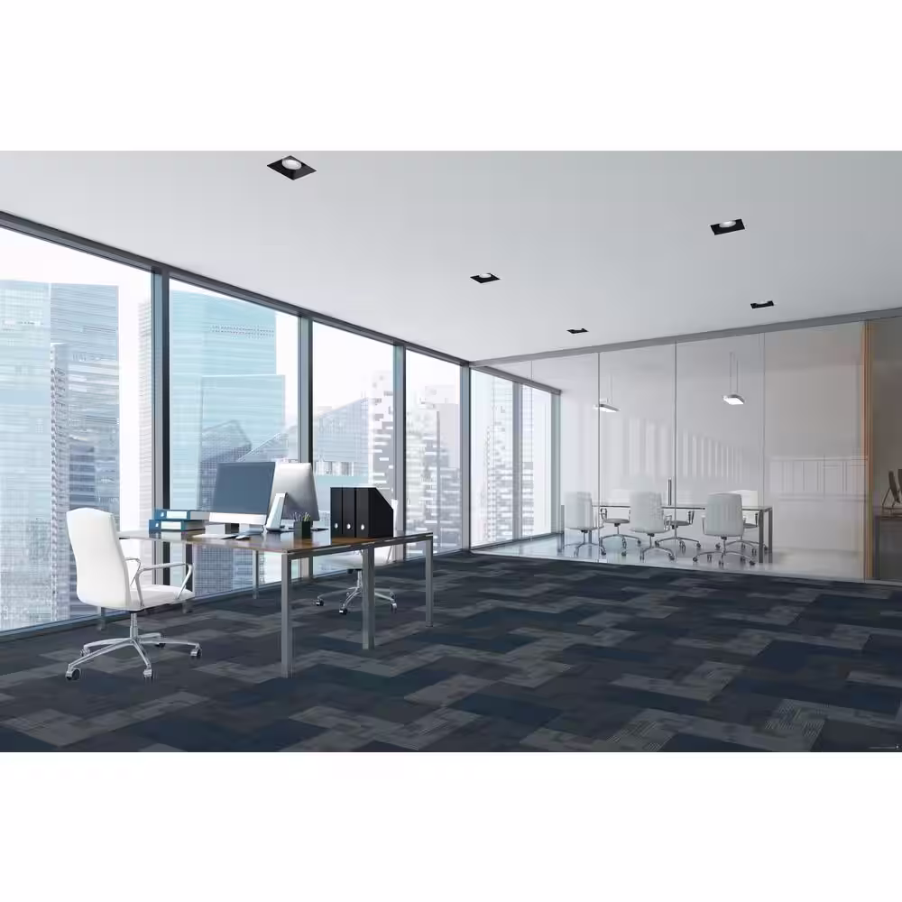 Engineered Floors Jett Ties Residential/Commercial 24 in. x 24 Glue-Down Carpet Tile (18 Tiles/Case) 72 sq. ft.
