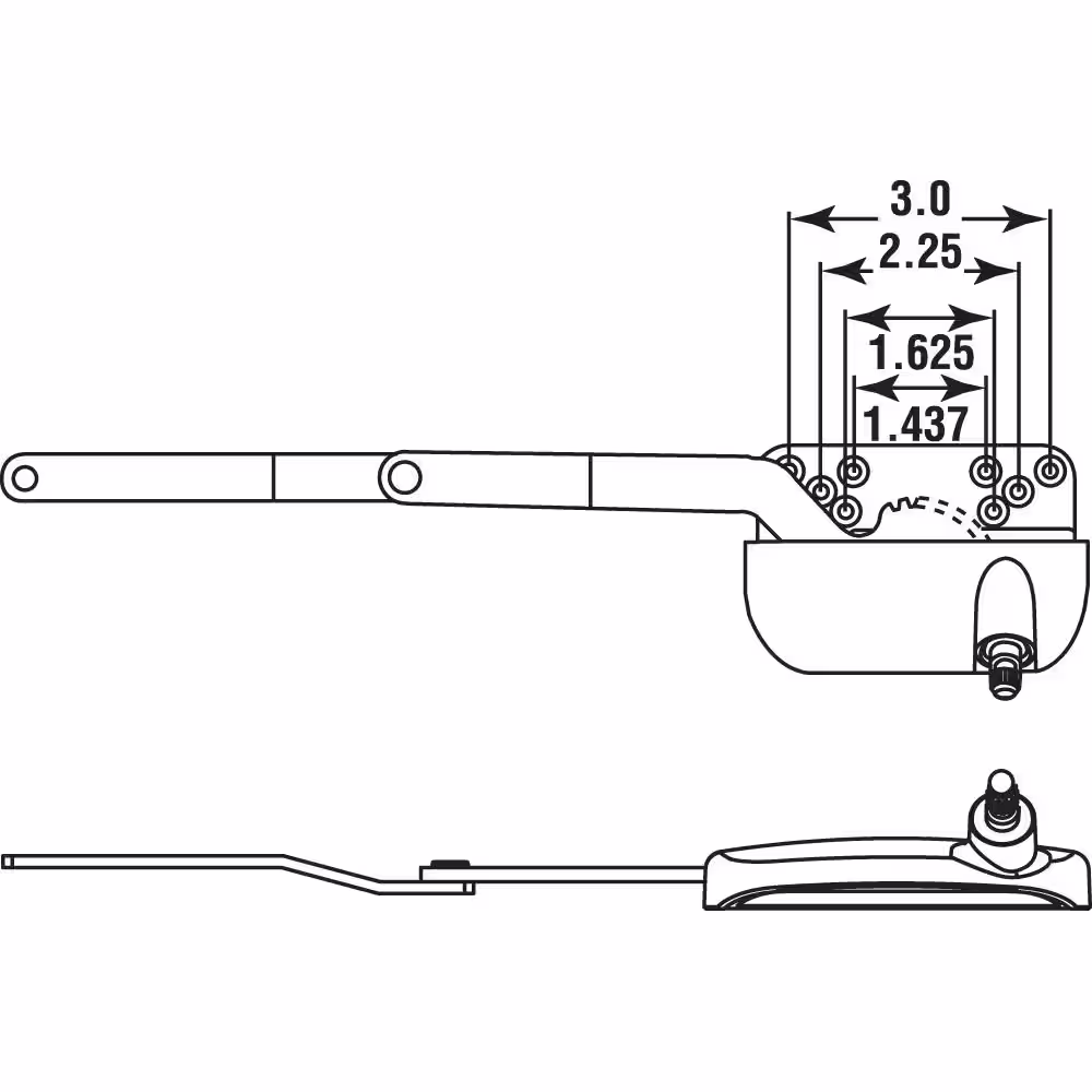 Prime-Line Ellipse Dyad White Window Operator by Truth, Right Hand