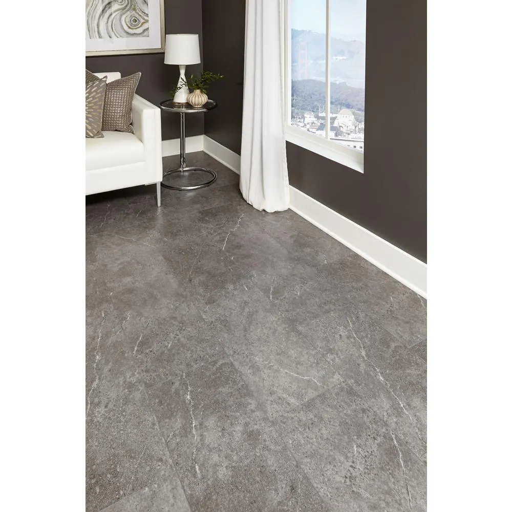Islander Southbank Sandstone 20 MIL x 12 in. W x 24 in. L Click Lock Waterproof Vinyl Tile Flooring (18 sqft/case)