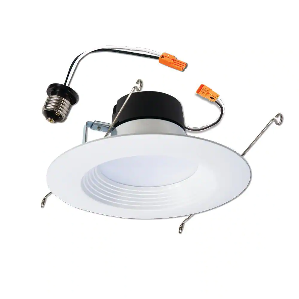 Halo LT  6 in. Adjustable CCT Canless IC Rated Dimmable Indoor, Outdoor Integrated LED Recessed Light Kit (4-Pack)