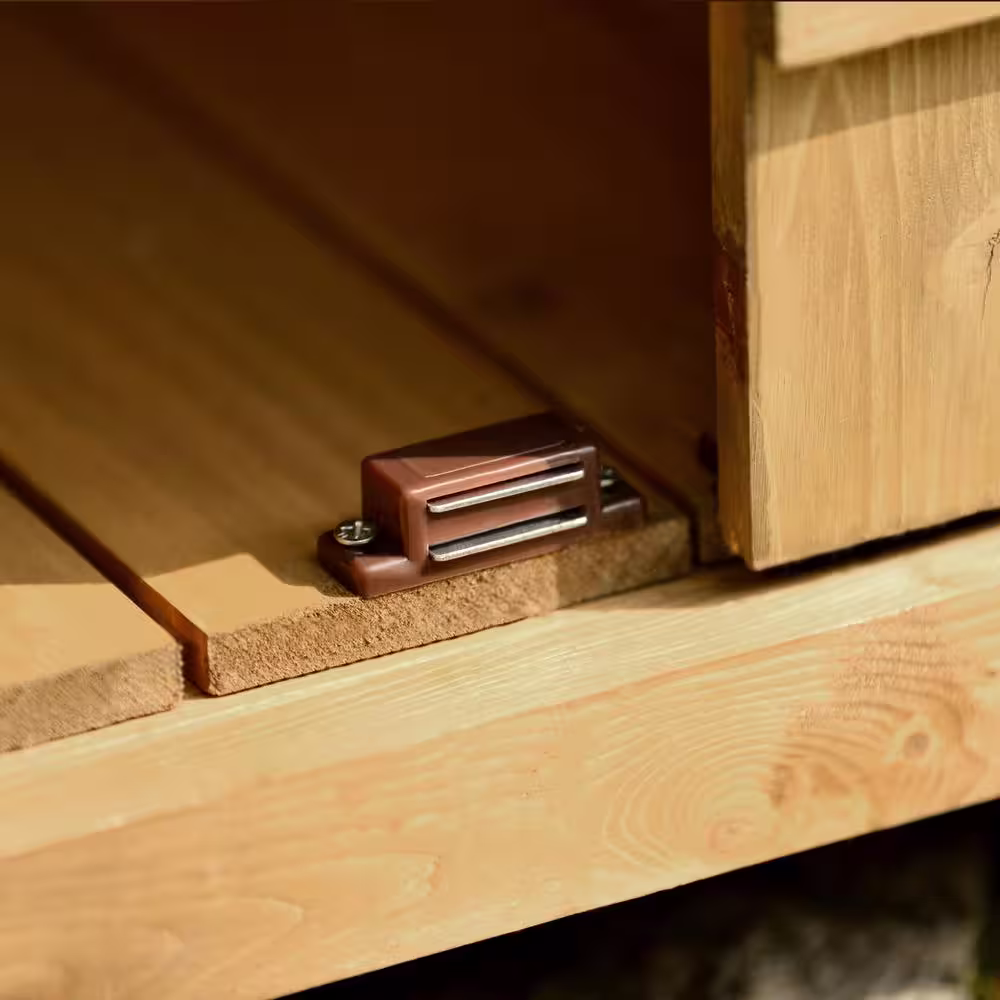 Tatayosi Outdoor Wood Lean-to Storage Shed Tool Organizer with Waterproof Asphalt Roof