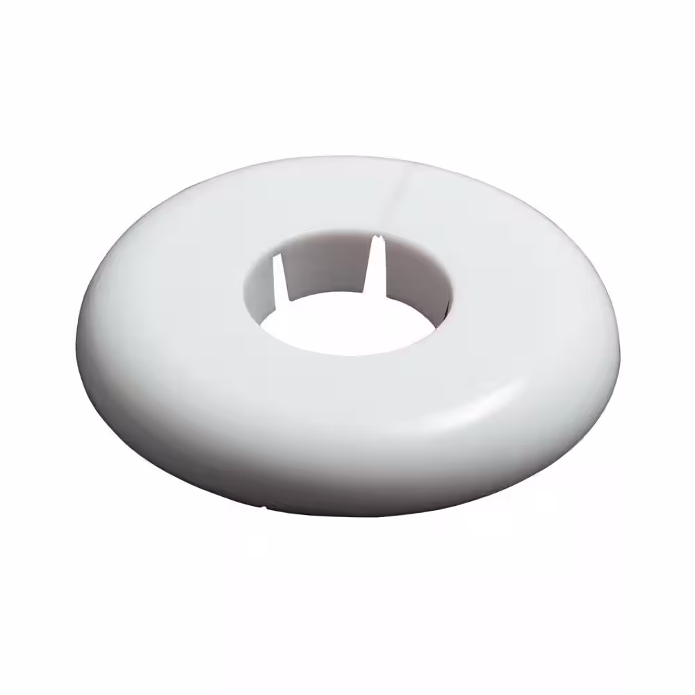 Oatey 3/4 in. x 2.5 in. IPS White Plastic Floor and Ceiling Plate