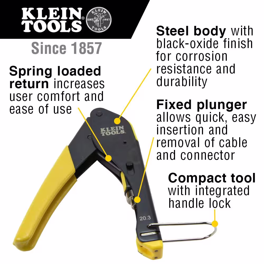 Klein Tools Coax Cable Installation Tool Set with Zipper Pouch