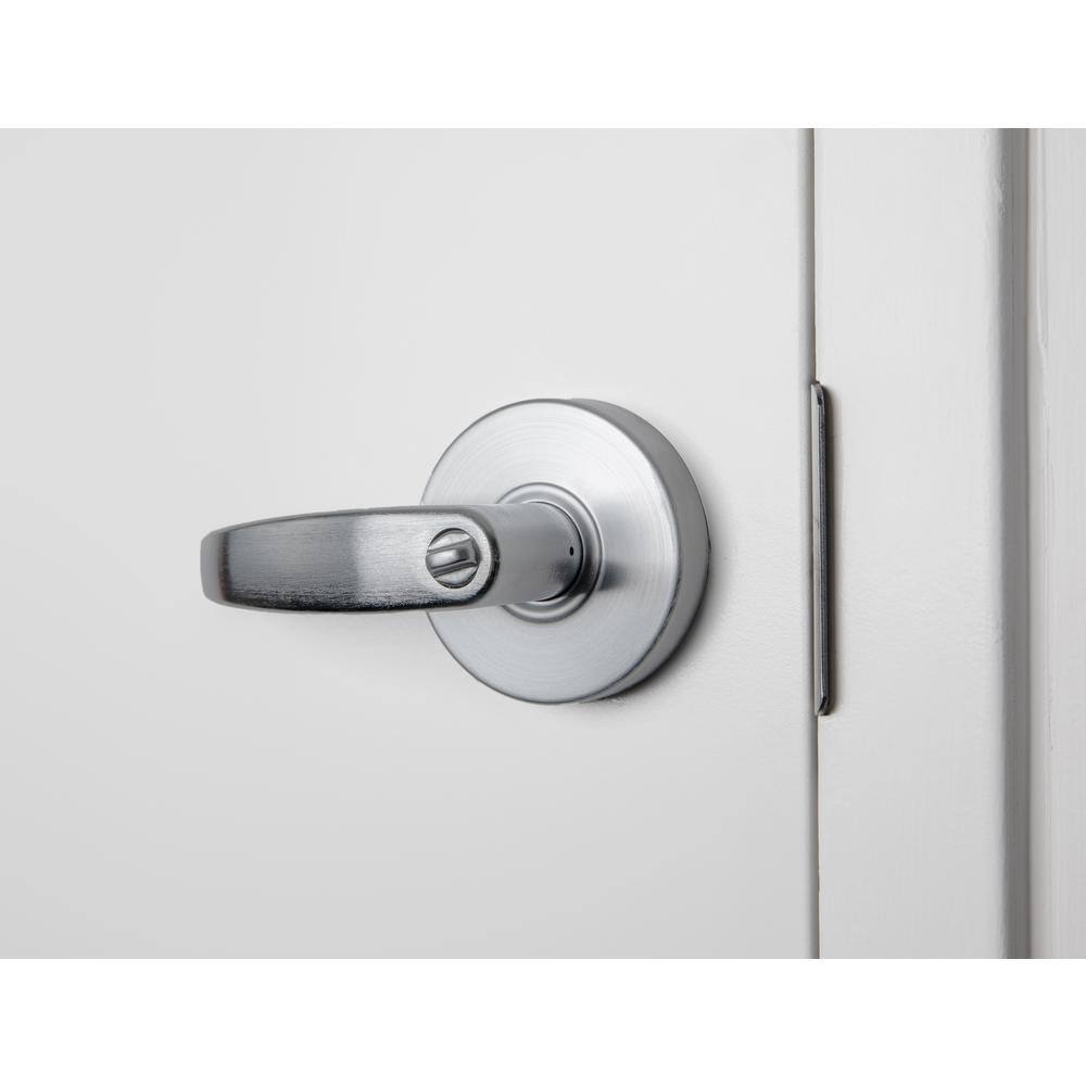 Taco LSV Sparta Series Standard Duty Brushed Chrome Grade 2 Commercial Cylindrical Entry Door Lever/Handle with Lock