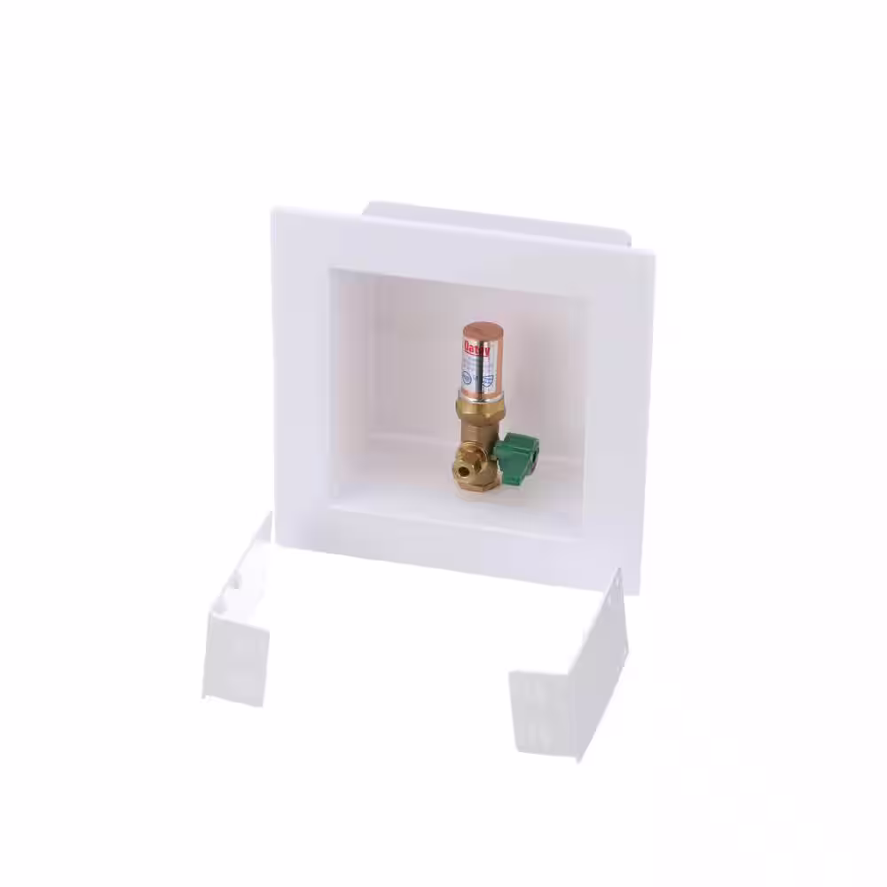 Oatey 1/4 in. Turn Brass Icemaker Box with Water Hammer Arrestor