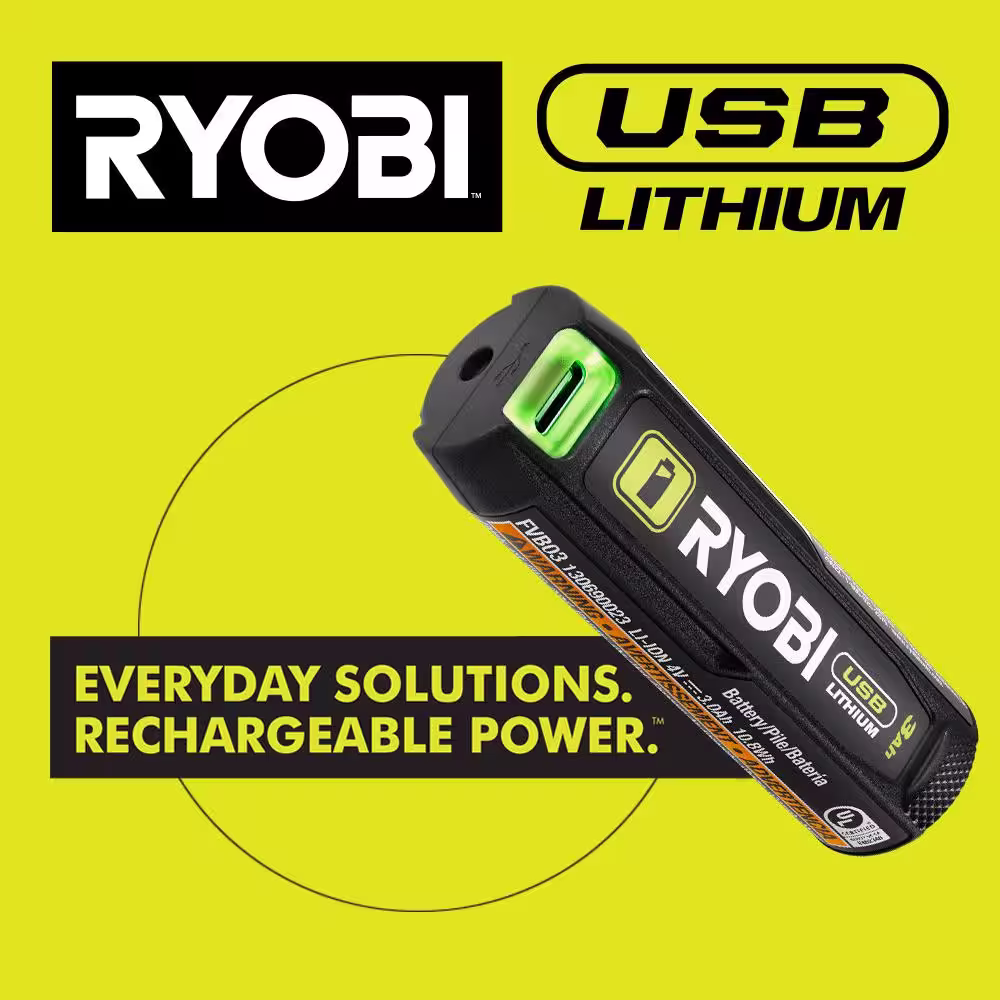 RYOBI USB Lithium 2-Tool Combo Kit with Screwdriver, Rotary Tool, (2) Batteries, and (2) USB Charging Cables