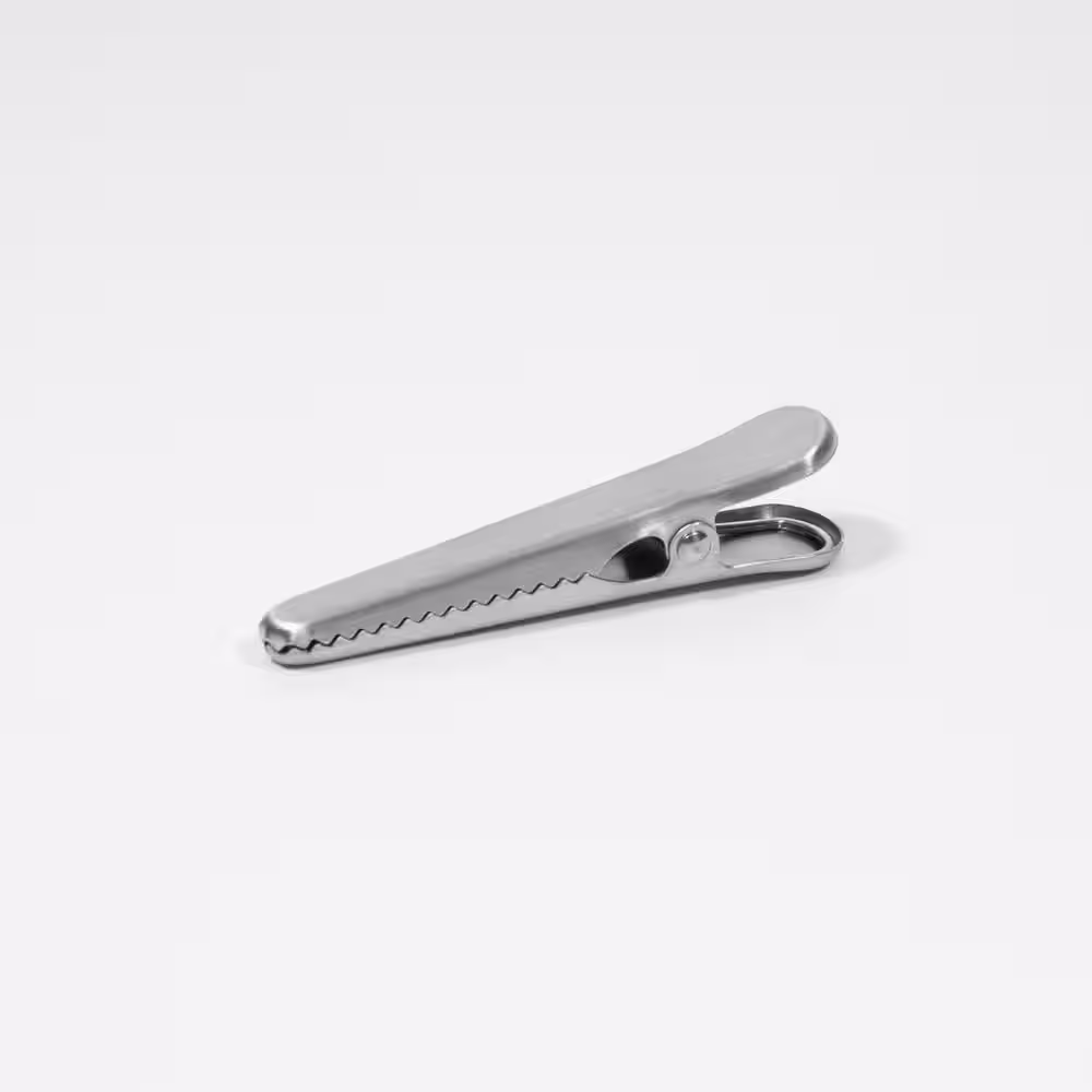ExcelSteel Set of 4 Stainless Steel Clothespin Style Alligator Clips