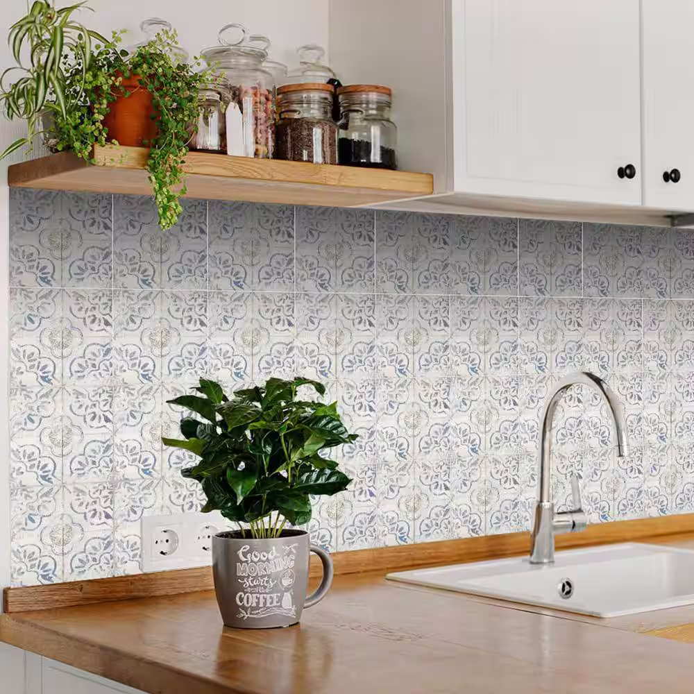 None Blue R29 6 in. x 6 in. Vinyl Peel and Stick Tile (24 Tiles, 6 sq. ft./Pack)