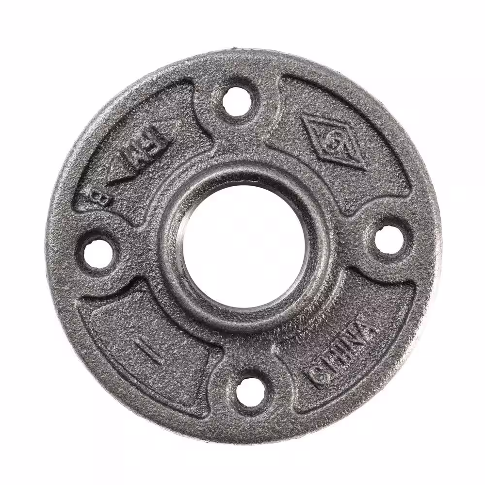 Southland 1 in. Black Malleable Iron Threaded Floor Flange