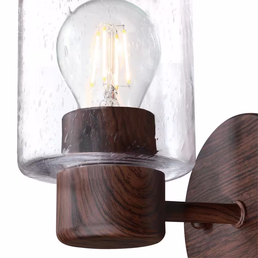 Westinghouse Sylvestre 1-Light Walnut Wall Sconce