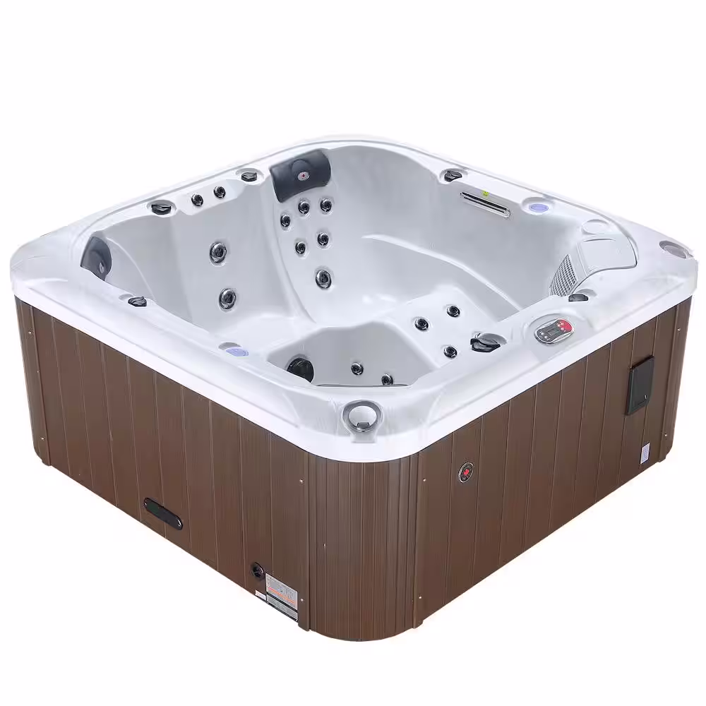 Canadian Spa Company Cambridge 6-Person 34-Jet Hot Tub with LED Lighting and Bluetooth Audio
