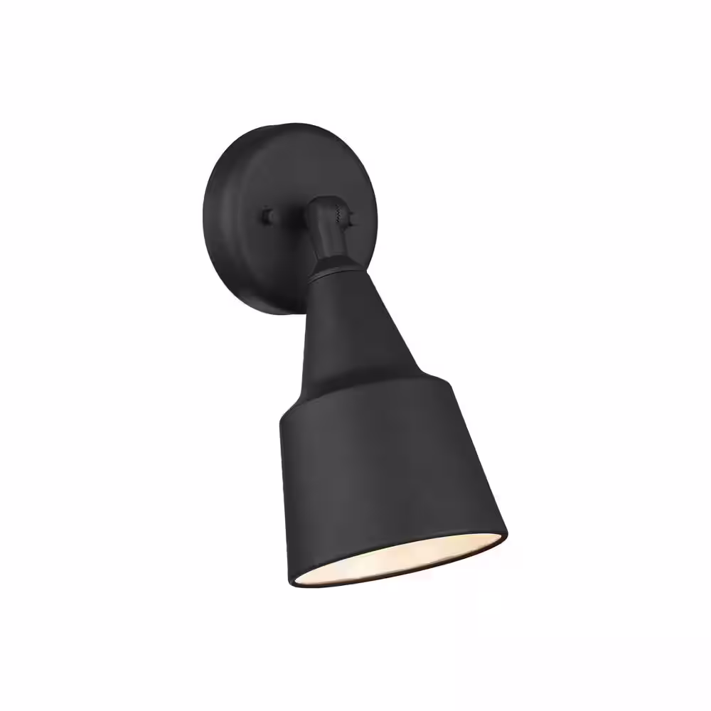 Generation Lighting Flood Light 120-Watt Black Outdoor Adjustable Swivel Flood Light