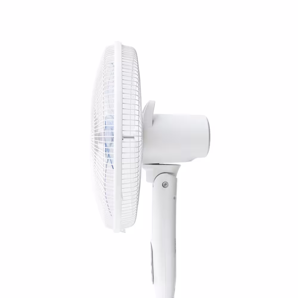 SPT 51 in. Oscillating Pedestal Fan with Remote and Timer in White