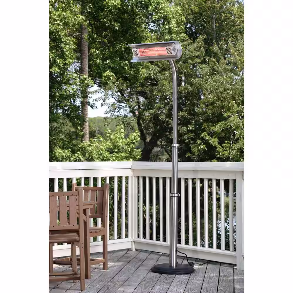 Fire Sense 1,500-Watt Stainless Steel Infrared Electric Patio Heater