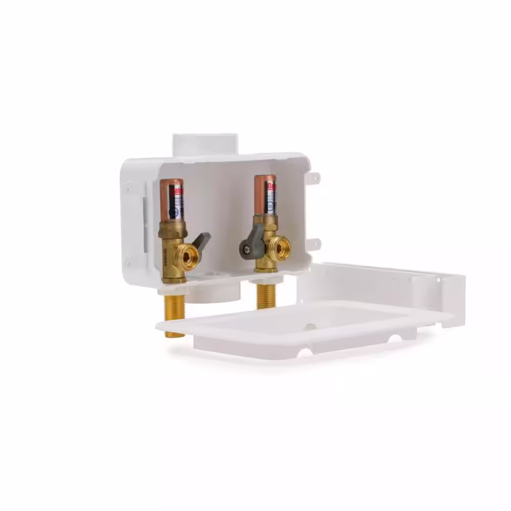 Oatey Centro II 1/2 in. Copper Sweat Washing Machine Outlet Box with Water Hammer Arrestor