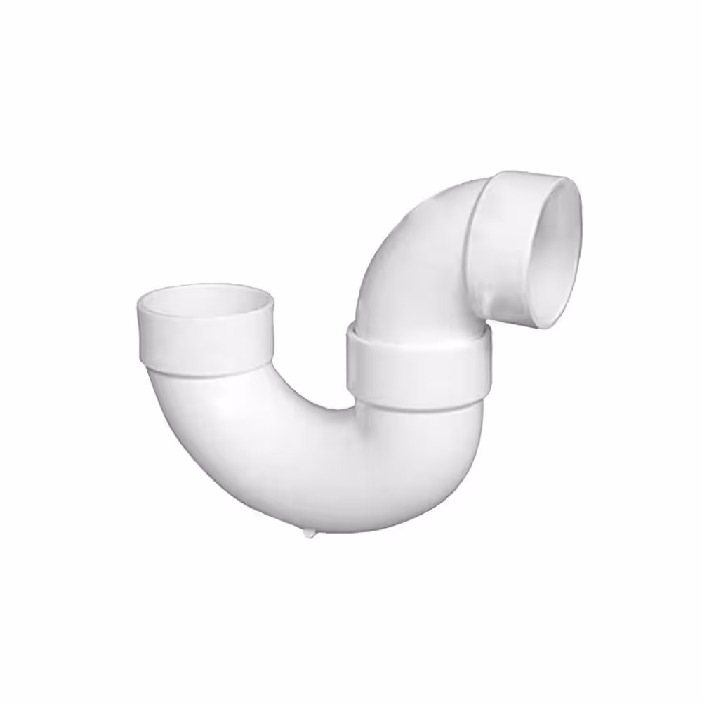 VPC 3 in. PVC DWV Hub x Hub P-Trap
