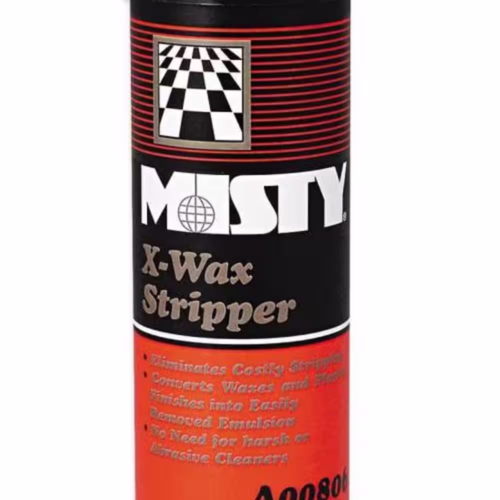 MISTY X-Wax Floor Stripper, Non-Carpet Cleaner, 18 oz. Aerosol, 12/Carton