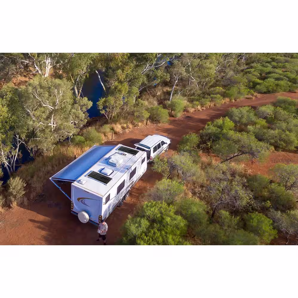 NATURE POWER 200-Watt 12-Volt Monocrystalline Solar Panel for Camper, RV and Other Off-Grid Applications