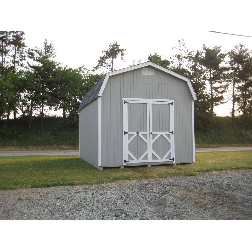LITTLE COTTAGE CO. Classic Gambrel 12 ft. W x 16 ft. D Wood Shed Precut Kit with 6 ft. Sidewalls without Floor (192 sq. ft.)