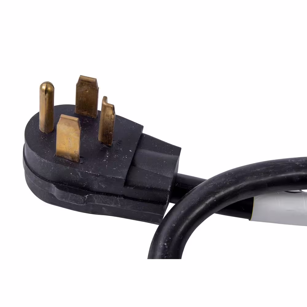 Bergen Industries 4 ft. 4-Wire Clothes Dryer Replacement Cord Black