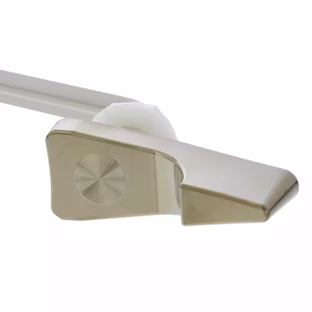 JONES STEPHENS Toilet Tank Trip Lever for Front Left Mount American Standard & Crane with 8 in. ABS Plastic Arm in Polished Brass
