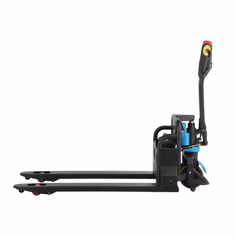 None 3300 lbs. 45 in. x 21 in. Fork 48V/20AH Lithium Battery Electrical Walkie Pallet Jack Trucks Blue