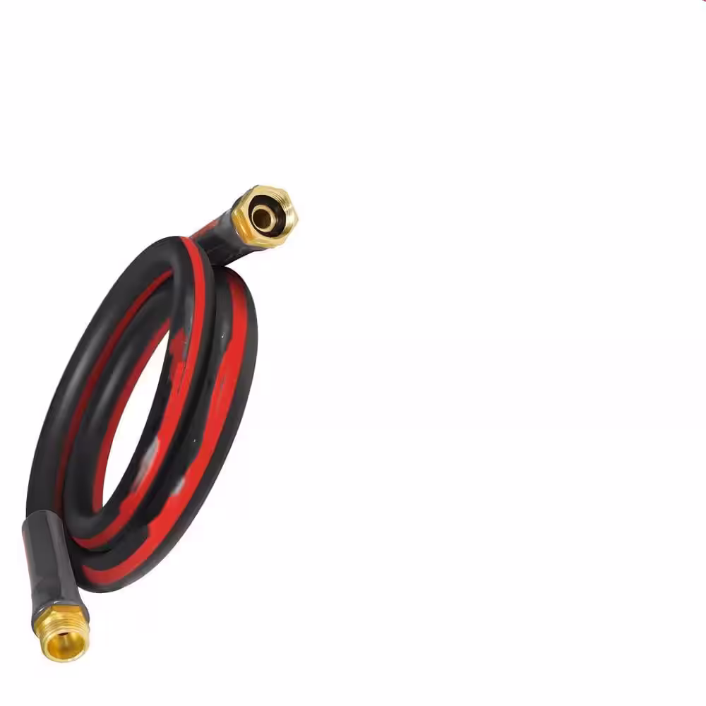 None 5/8 in. x 5 ft. Short Garden Hose a Durable Regular Hose with Solid Brass Connector for All-Weather Outdoor
