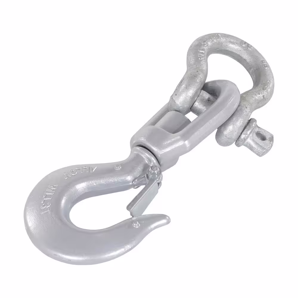 Vestil 6K Capacity Swivel Hook with Shackle