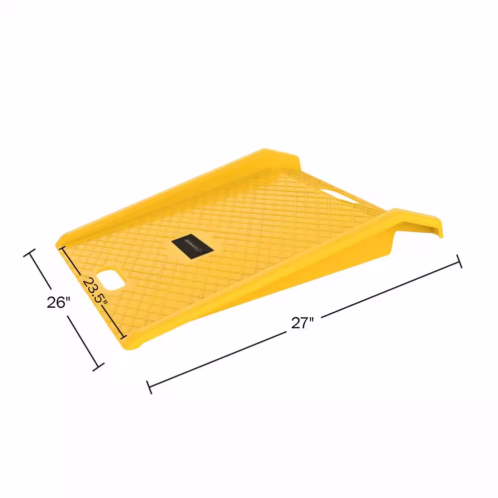 Stalwart Portable High-Density Curb Ramp with 1000 lbs. Weight Capacity