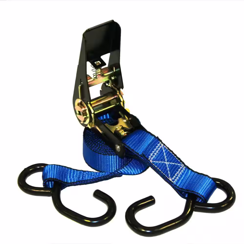 EVEREST 15 ft. x 1 in. 1500 lbs. Ratchet Tie-Down Strap (4-Pack)