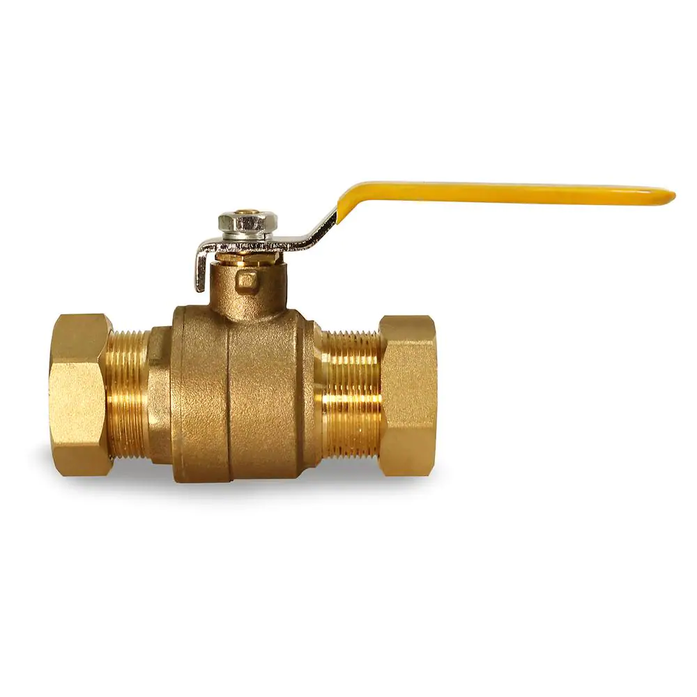 The Plumber's Choice Premium Brass Full Port Ball Valve with 1/2 in. Compression Connections