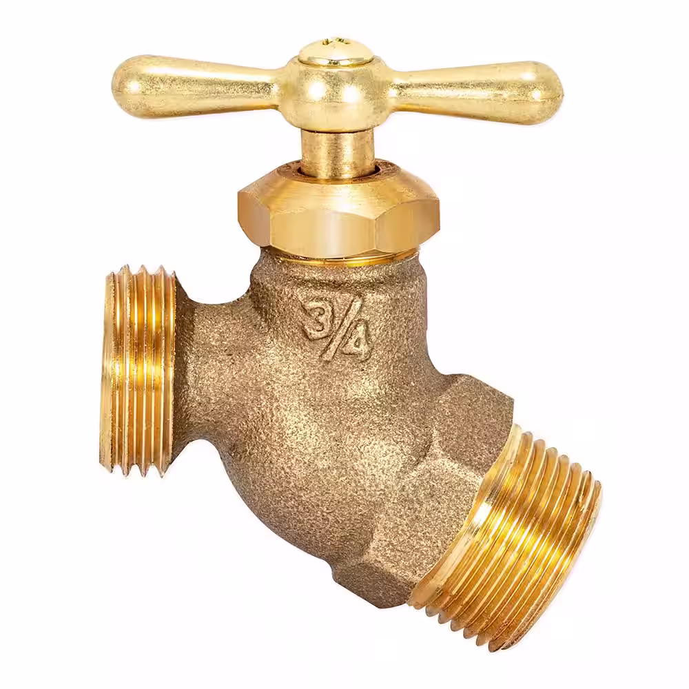 EZ-FLO 3/4 in. MIP x MHT Brass No Kink Hose Bibb