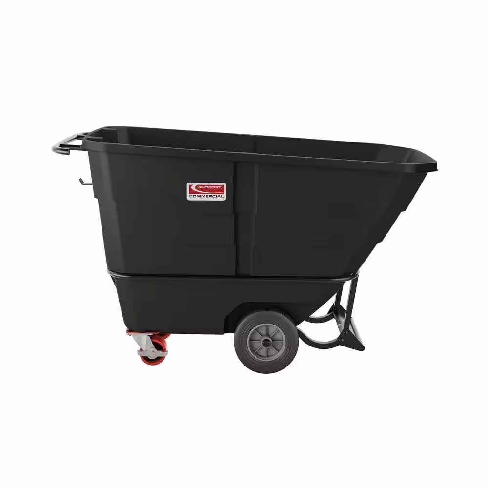 Suncast Commercial 900 lbs. Capacity 1/2 yds. Standard Duty Towable Tilt Truck