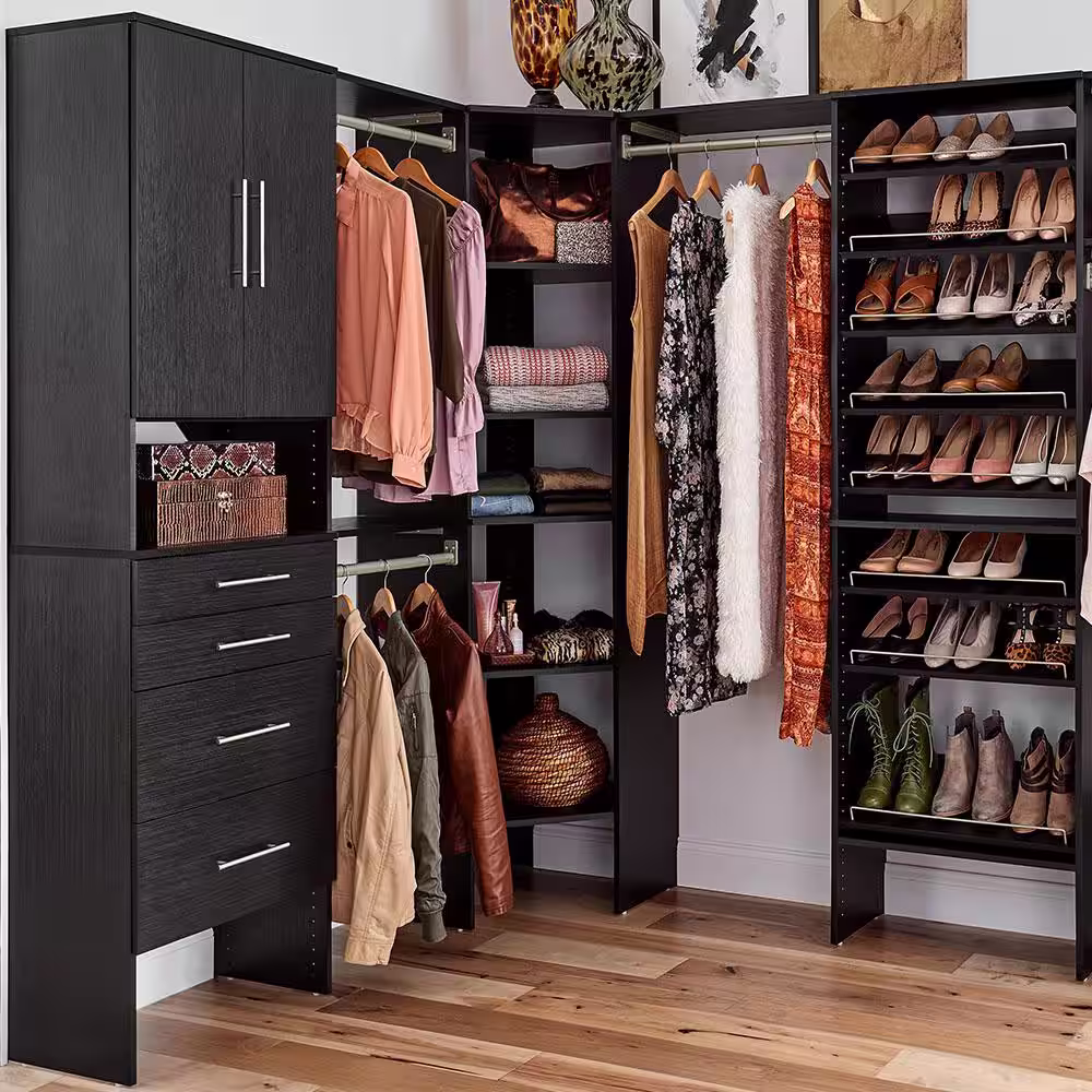 ClosetMaid Style+ 25 in. W Modern Noir Closet Door Kit
