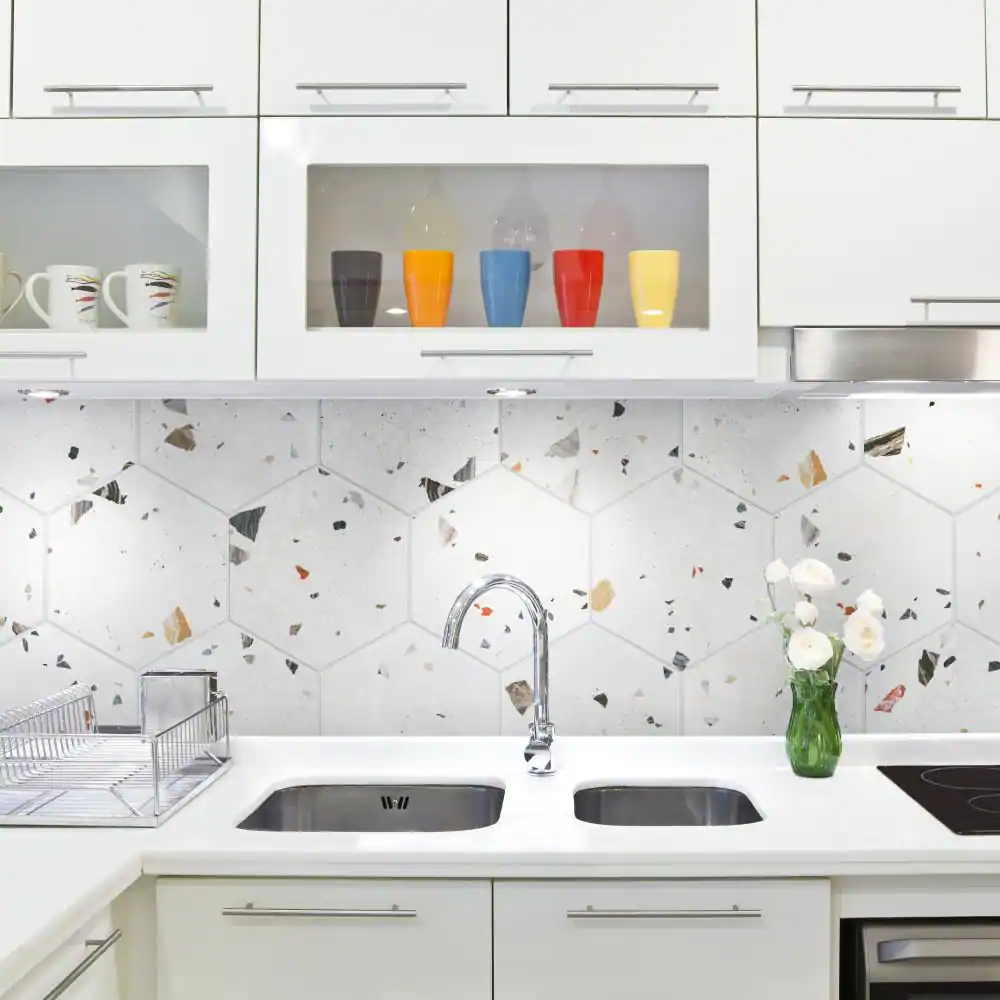Merola Tile Sonar Hex White 8-5/8 in. x 9-7/8 in. Porcelain Floor and Wall Tile (11.5 sq. ft./Case)