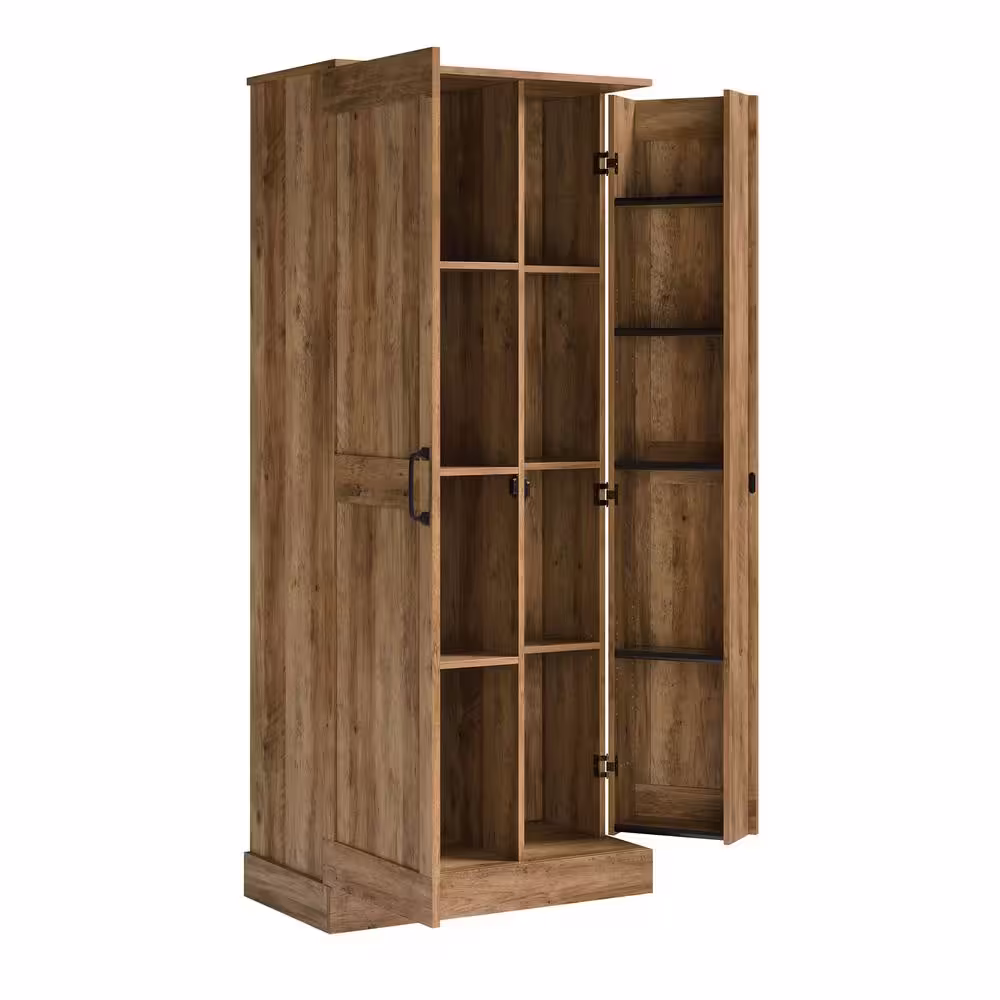 SAUDER Select Rural Pine Accent Cabinet with Swing-Out Storage Door