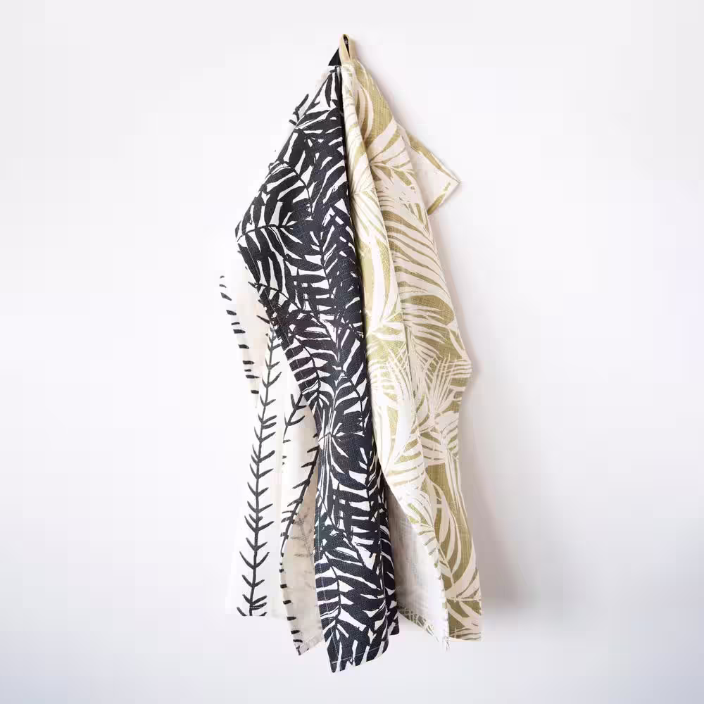 Storied Home Multi Printed Cotton Tea Towels (Set of 3 Styles)