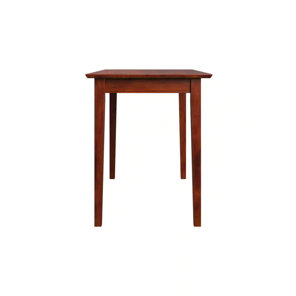 AFI 48 in. Rectangular Walnut Writing Desk with Solid Wood Material