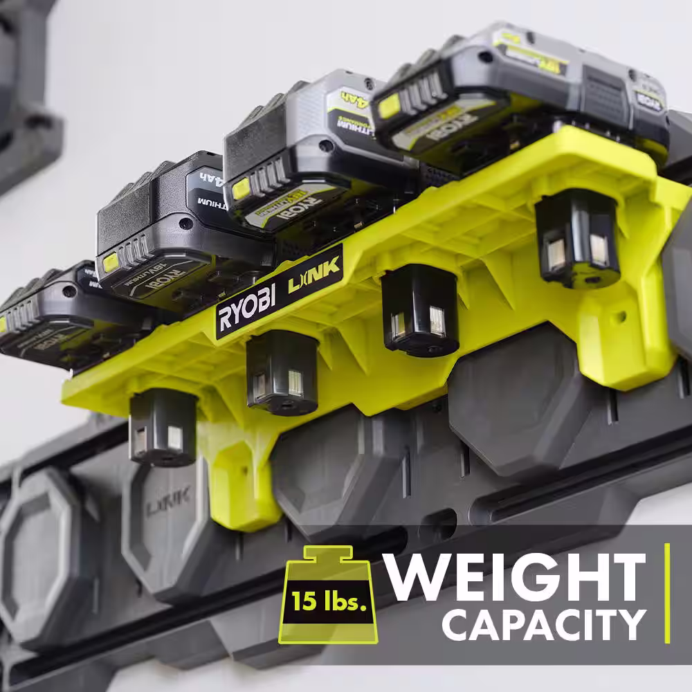 RYOBI LINK ONE+ Battery Shelf (8-Pack)