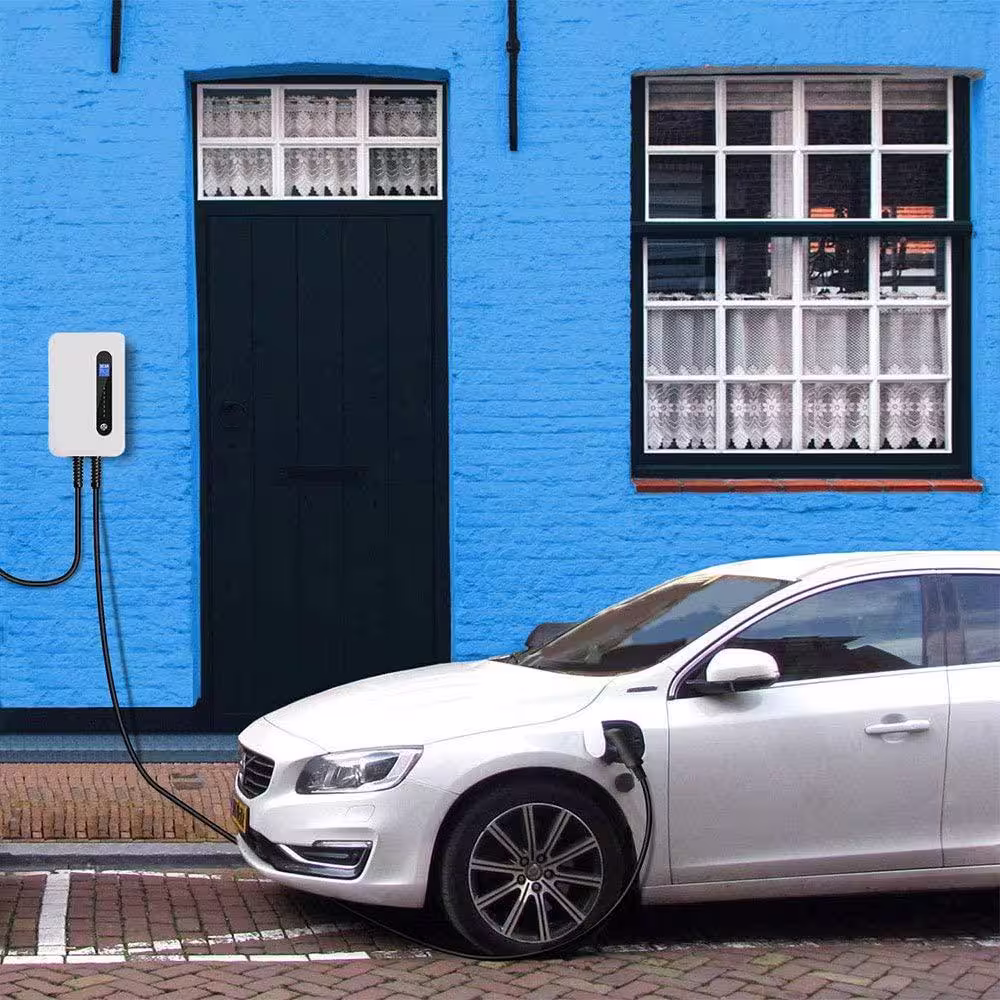 LECTRON 240-Volt 32 Amp Level 2 EV Charging Station with 20 ft. Extension Cord J1772 Cable and NEMA 6-50 Plug Electric Vehicle